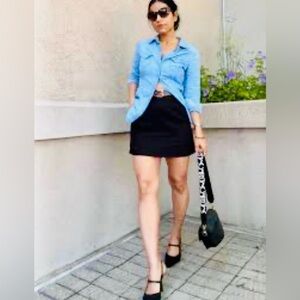 Look @me" Black Denim Skirt - NWT